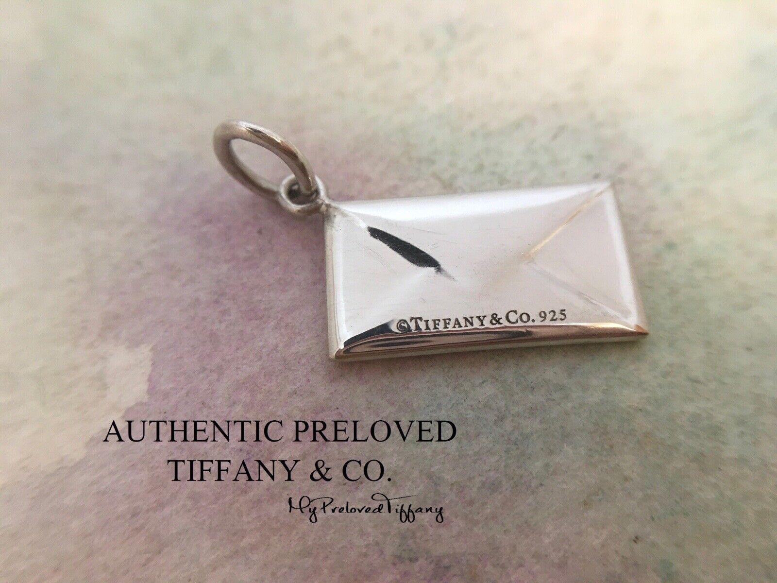 Excellent Authentic Preloved Tiffany & Co. Diamond Envelope Silver