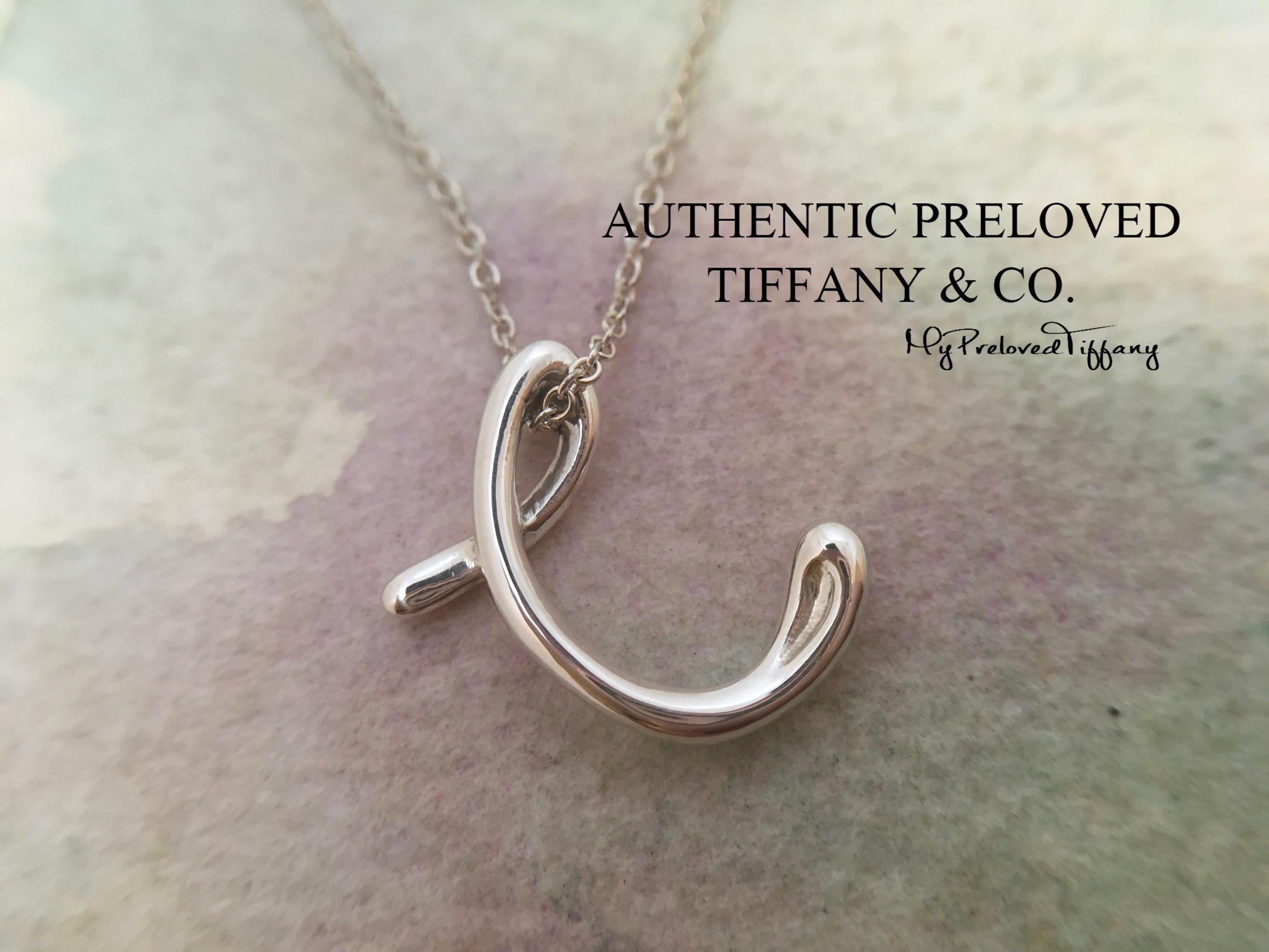 Excellent Authentic Tiffany & Co. Elsa Peretti Alphabet Letter C 