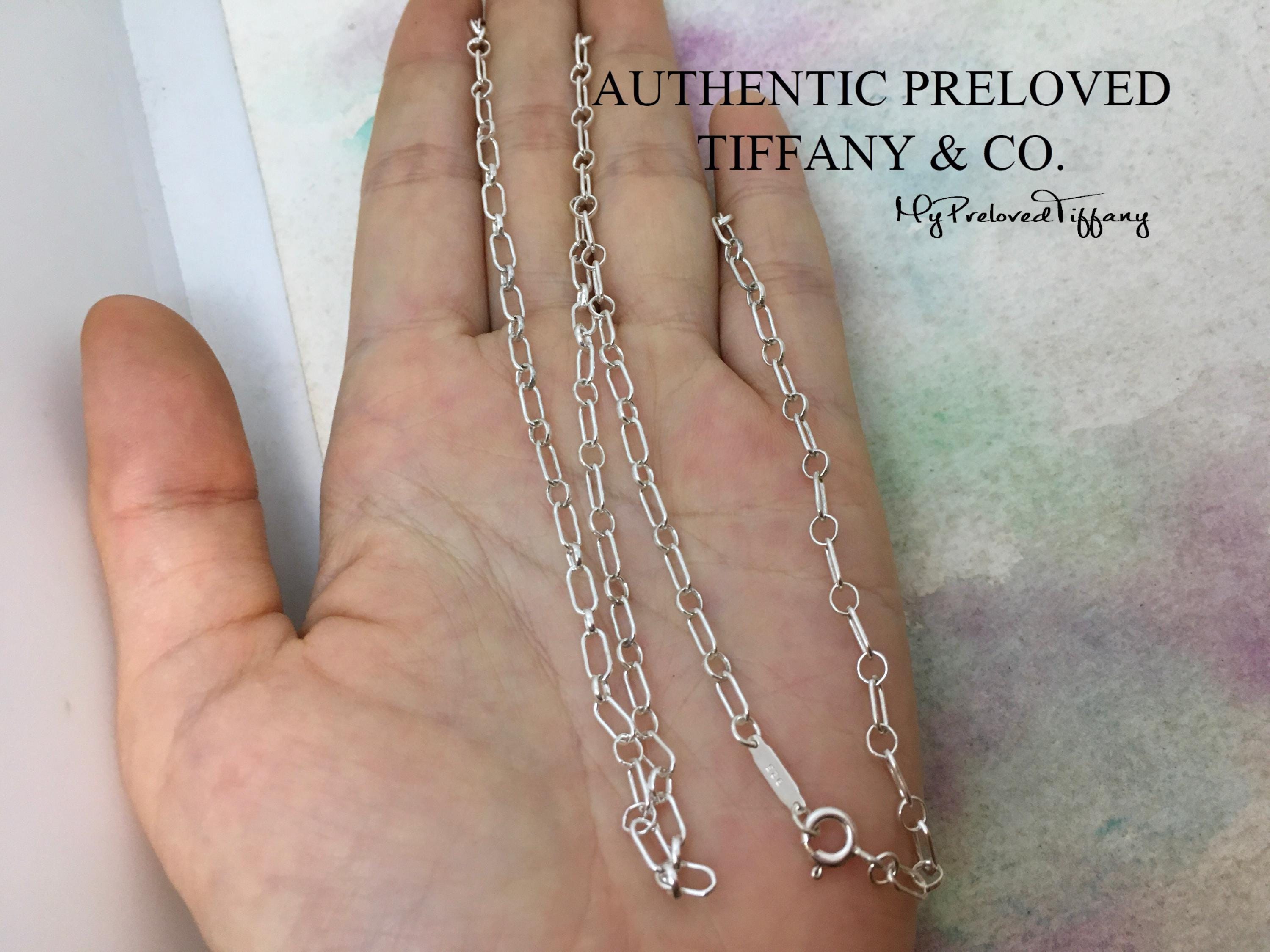 優れた本物ティファニーオーバルリンクシルバーチェーンネックレス24
