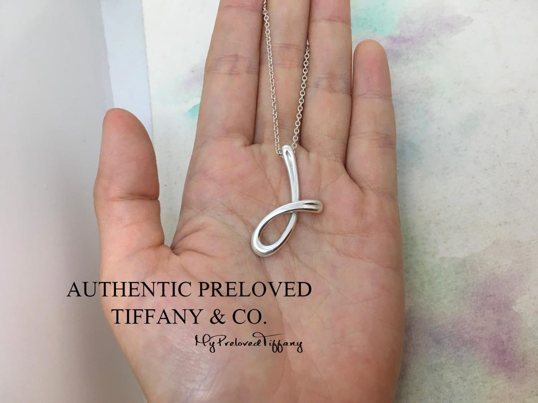 ■日本未入荷・送料込■ TIFFANY & Co. ELSA Letter A-Z Pendant Tiffany & Co. Sterling Silver Elsa Peretti Alphabet letter