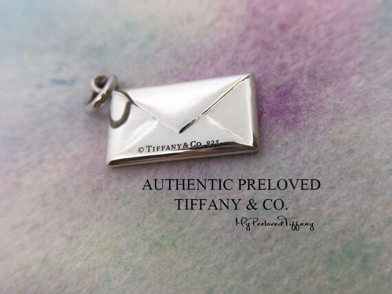 Excellent Authentic Preloved Tiffany Co. Diamond Envelope Silver Charm Etsy