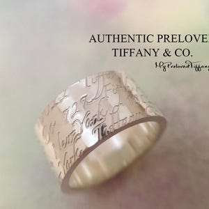 Tiffanys and Co Notes Ring - Etsy Tiffanys and Co Notes Ring - Etsy