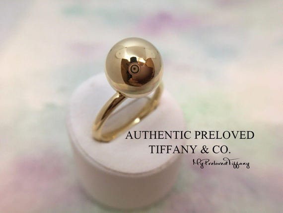 Tiffany & Co. ゴールド ボールリング Excellent Authentic Preloved Tiffany & Co. Hardwear 12mm Ball