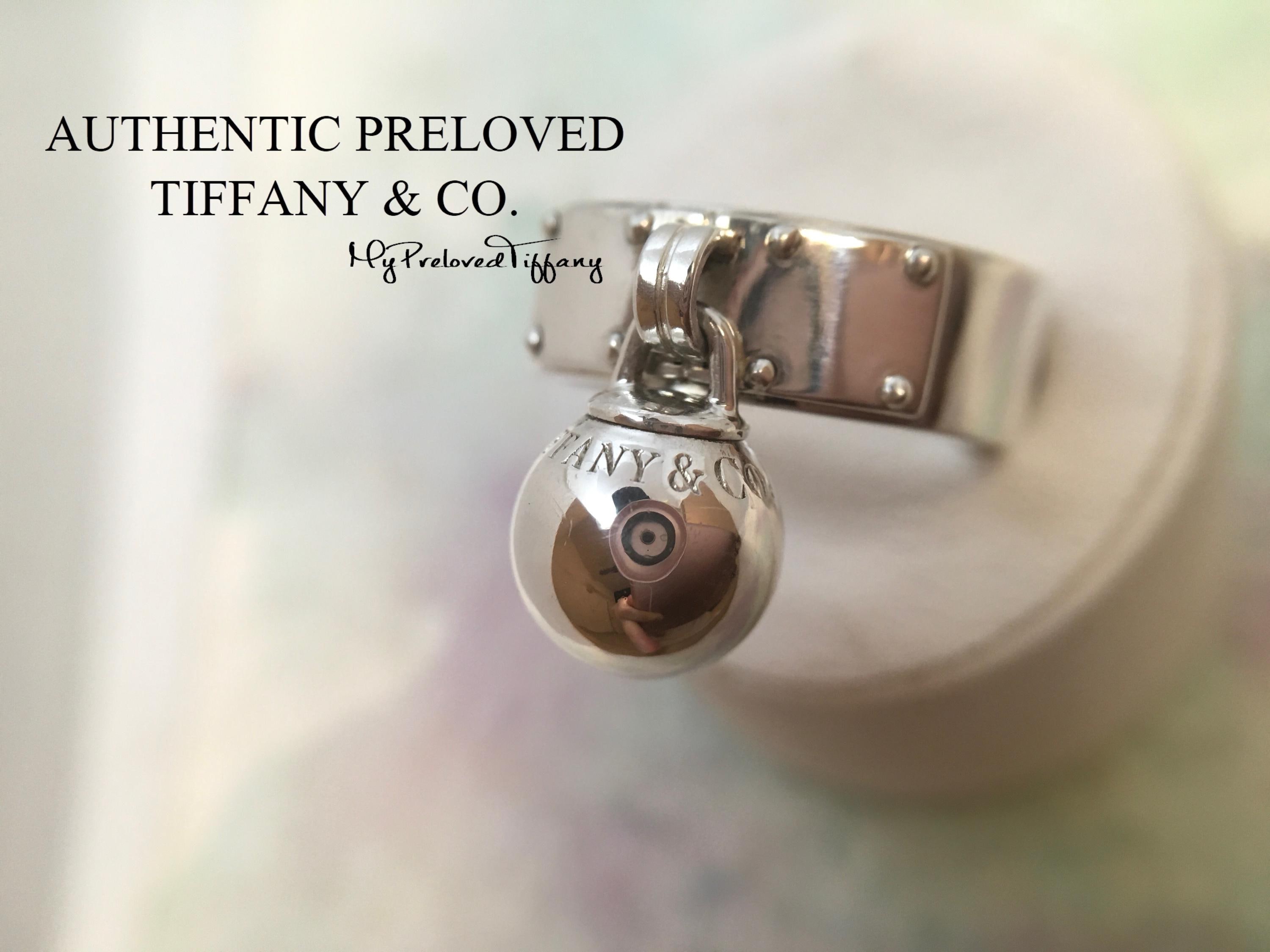 Authentic Preloved Tiffany & Co. Hardwear Dangling Ball Silver