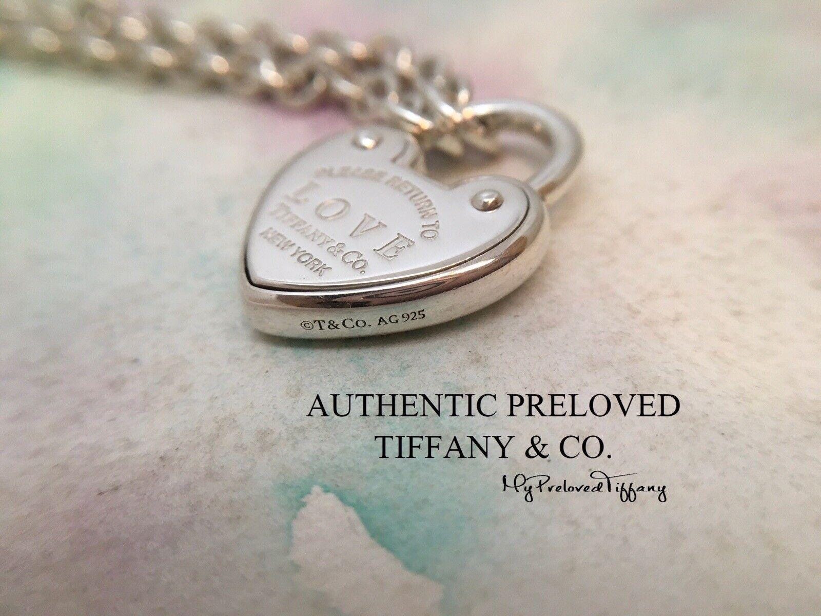 Authentic Tiffany & Co. Return to Medium Heart Love Lock Medium