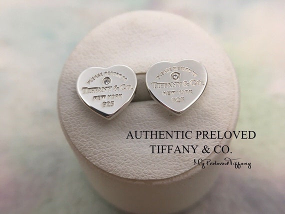 tiffany heart shaped earrings