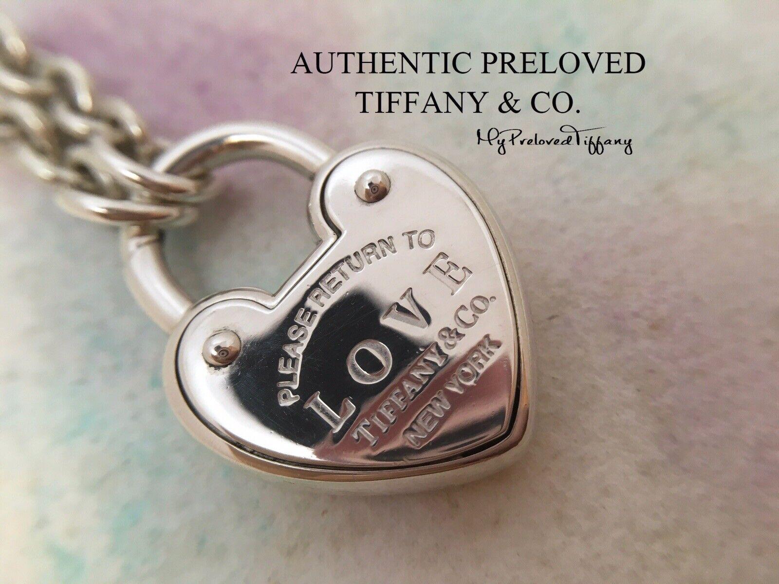 Authentic Tiffany & Co. Return to Medium Heart Love Lock Medium