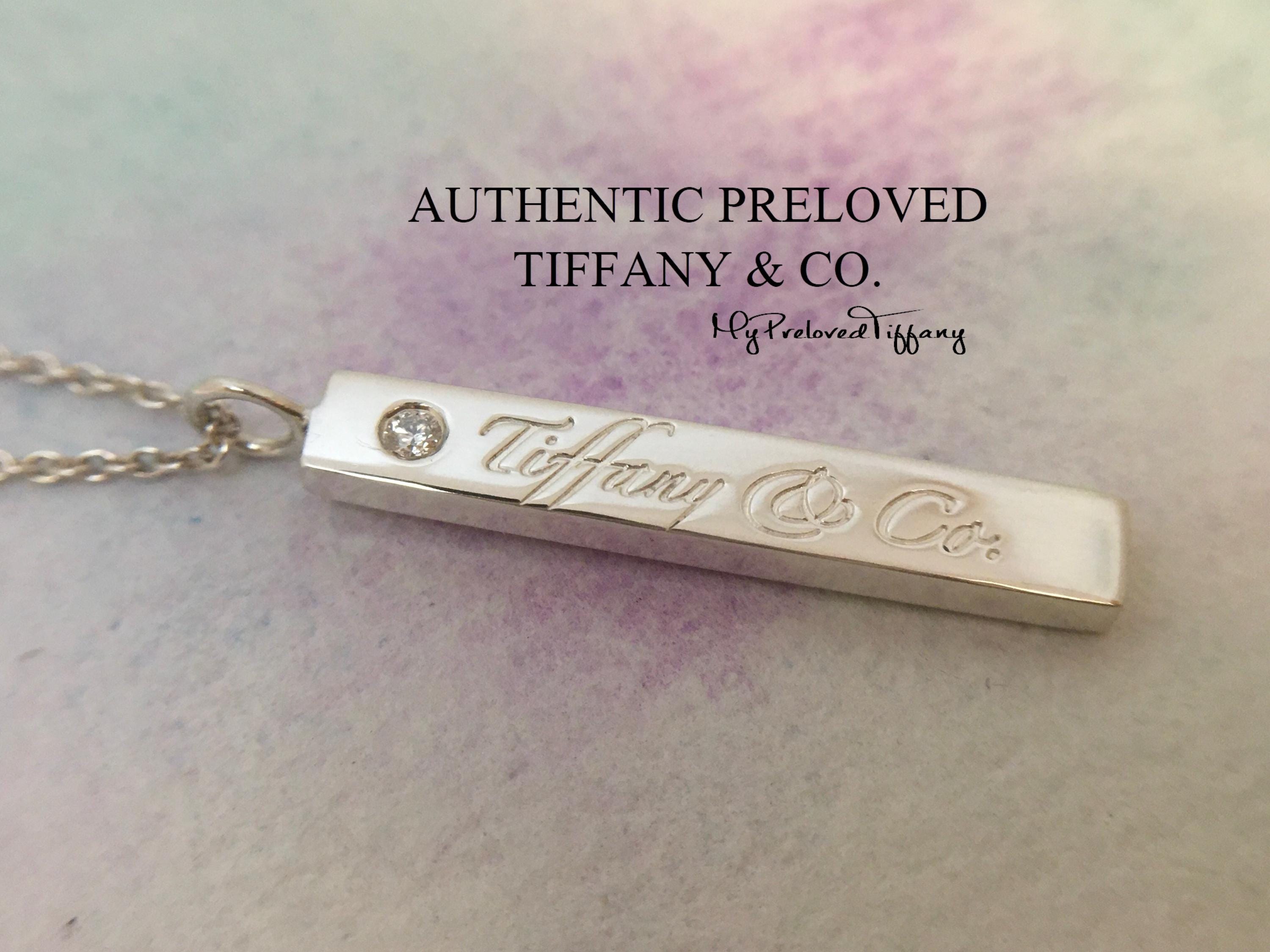 Tiffanys and Co Bar Necklace - Etsy