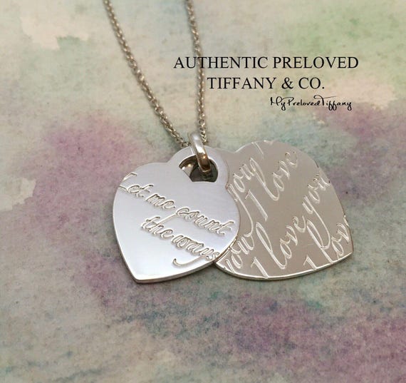 Excellent Authentic Preloved Tiffany & Co. Let Me Count the Ways I