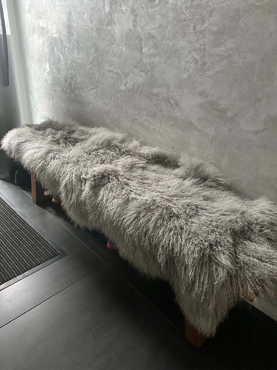 XXL Luxury Tibetan Lamb Mongolian Rug Pad Underlay Carpet 180 Cm Finely ...
