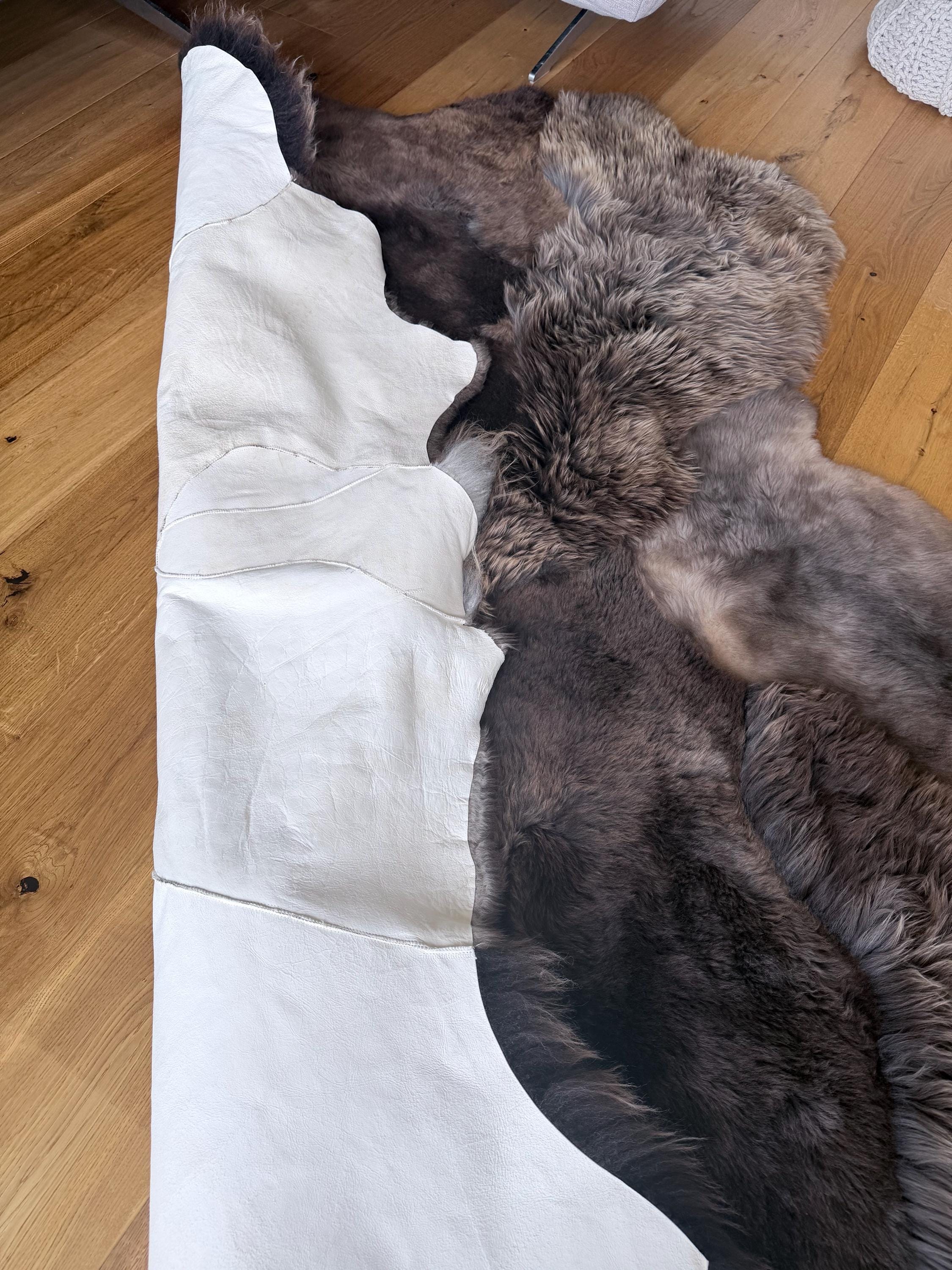 XL Sheepskin Rug, Brown, 180 X 120 Cm – Multilayer Lambskin Rug ...
