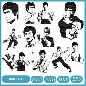 Arquivo Bruce Lee Svg Png, Silhueta de Bruce Lee, Kung fu Svg, Bruce Lee Clipart, Arquivo de corte de Bruce Lee, Lee jun fan svg, Brucee lee Vector