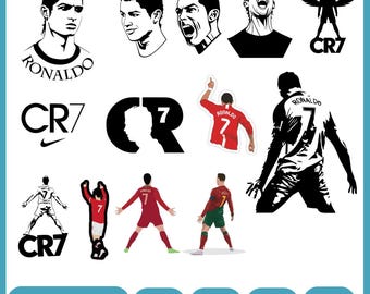 Ronaldo Svg Bundle, Ronaldo Silhouette, Ronaldo Vector, Ronaldo Clipart, Cr7 Svg Png,Cr7 Vector, Ronaldo Goat Svg, Cristiano Ronaldo Svg