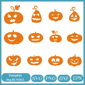 Halloween Pumpkin Faces SVG , Pumpkin Svg, Halloween svg, Pumpkin SVG, Trick or Treat, Witch svg, Autumn SVG, Cut File Cricut, Silhouette