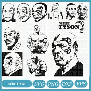 Mike Tyson Svg Png, Mike Tyson Silhouette, Mike Tyson Vector, Mike Tyson Clipart, Mike Tyson Cut File, Mike Tyson, Instant Download