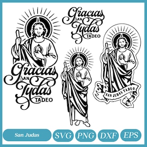 Bundle Png San Judas, Silhouette de San Judas, vecteur de San Judas, San Judas Tadeo Clipart, fichier coupe San Judas Tadeo, Clipart St Judas