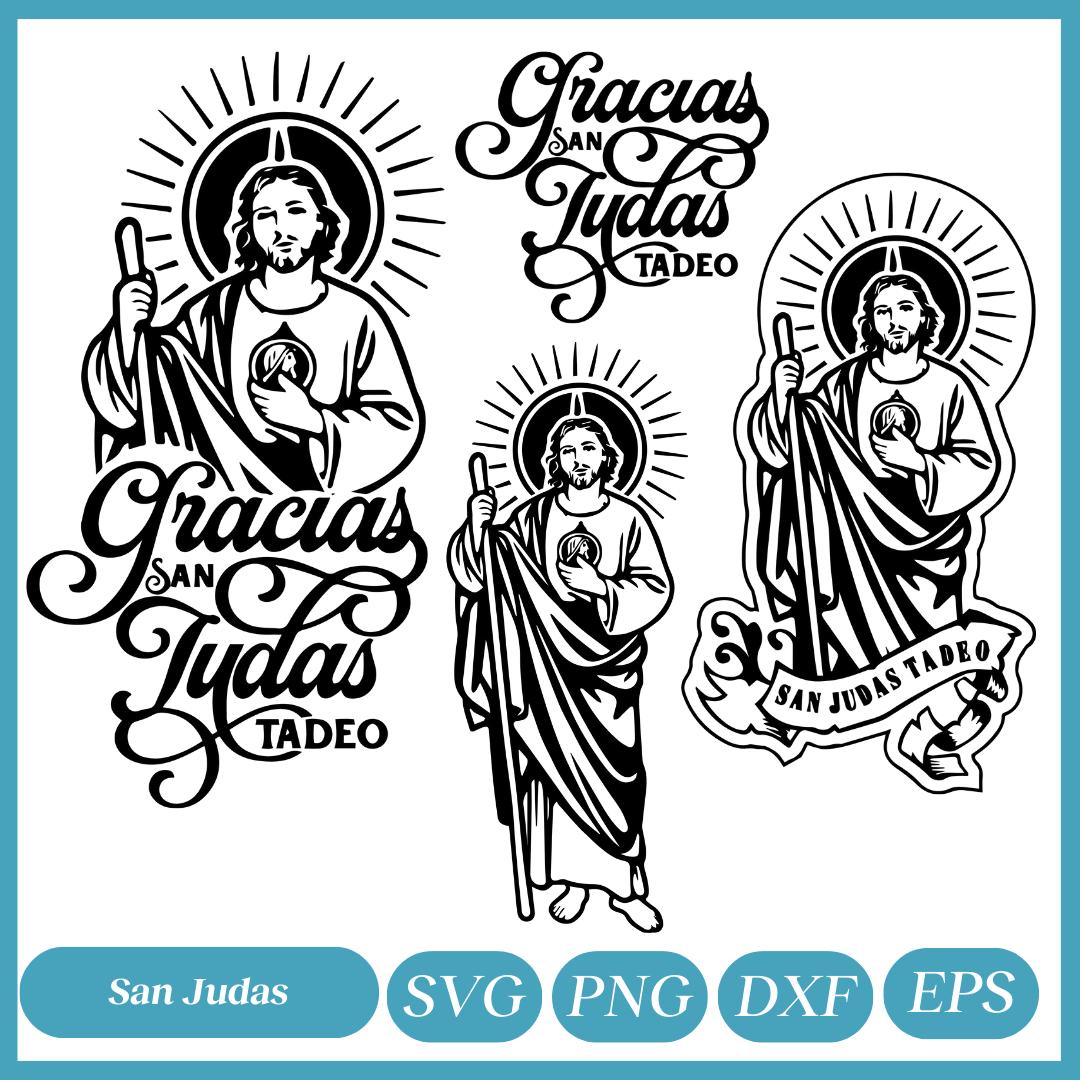 San Judas Svg Png Bundle, San Judas Silhouette, San Judas Vector, San Judas Tadeo Clipart, San Judas Tadeo Cut File, St Judas Clipart