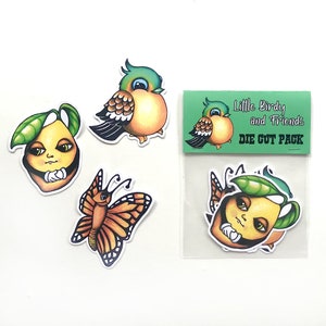 Little Birdy and Friends Die Cut und Sticker Packs