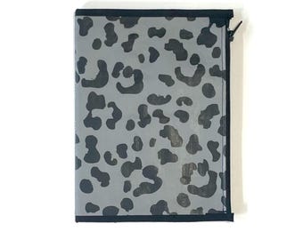 Zipper Pouch Insert Midori Travelers Notebook Noir Cheetah Print