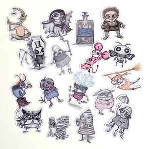 Creepy Sketchy Sticker Flakes drawlloween 2017