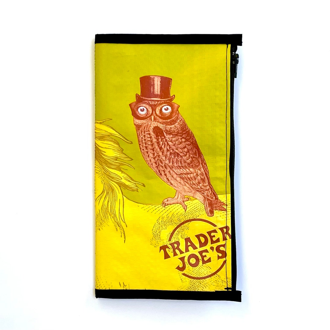 Zipper Pouch Wallet Insert Dapper Owl Design Made to Order Dori Insert