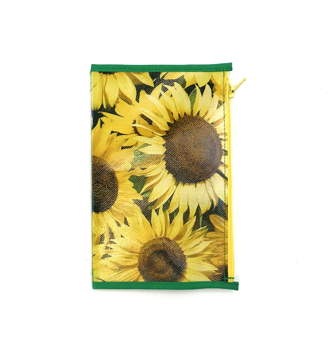 Zipper Pouch Wallet Insert Travelers Notebook Sunflower Etsy
