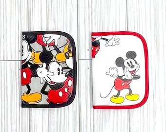 Micro Four Card Wallet Insert Travelers Notebook Insert My Favorite Mouse two colors