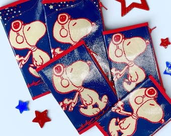 Ready to Ship My Favorite Beagle Patriotic Fourth of July zipper pouch insert travelers notebook