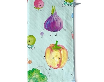 Zipper Pouch Insert Midori Travelers Notebook Healthy Veggies