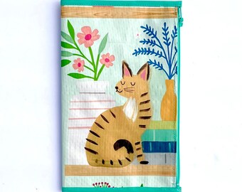 Zipper Pouch Insert Midori Travelers Notebook Shelf Cats