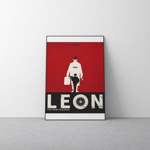 Movie Print: Cult Classic - Leon, The Professional, Leon Minimalist Movie Print, Movie Wall Art, Printable Wall Art , Movie Print, Gift Idea
