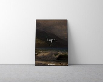 Hope Art Wall | Modern Wall Art | Home Decor | Word Poster |Motivational Art| Educational Wall Art |Be Yourself |