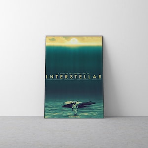 Interstellar Movie Poster - Poster Gifts - Movie Poster - Interstellar Art - Wall Art - Christopher Nolan - Home Decor