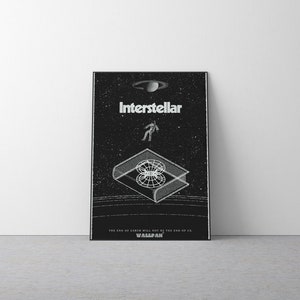 Interstellar Movie Poster - Poster Gifts - Movie Poster - Interstellar Art - Wall Art - Christopher Nolan - Home Decor