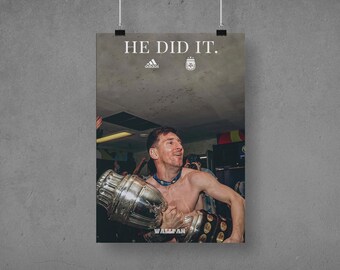 Lionel Messi Copa America-poster | Copa América | Argentinië | Cadeau voetbalfan | citaat door messi