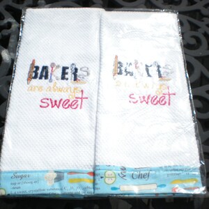 embroidered kitchen towels