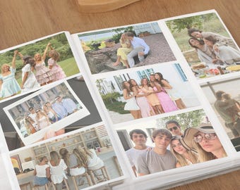 Personalized Velvet Photo Album – Handmade Keepsake, Slip-In 4x6