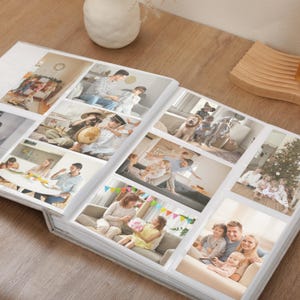 Custom Velvet Wedding Photo Album | Holds 100-1000 4x6&quot; (10x15cm) Photos | Slip-In Pockets | Elegant & Durable