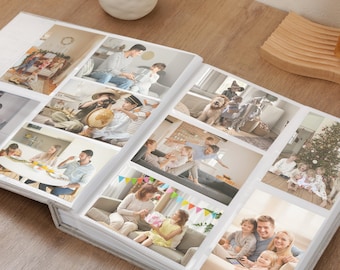 Custom Velvet Wedding Photo Album | Holds 100-1000 4x6" (10x15cm) Photos | Slip-In Pockets | Elegant & Durable