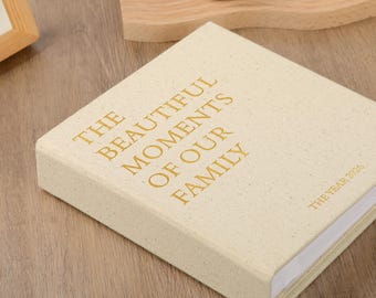 Handmade Velvet Wedding Photo Album | 4x6 Slip-In, Personalized Gift