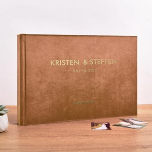 Wedding Guest Book , Velvet Wedding Photo Album for All Instant Film Sizes Mini Wide Square 4x6 2x6 etc
