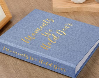 Handmade Linen Photo Album | Personalized Family Travel Keepsake
