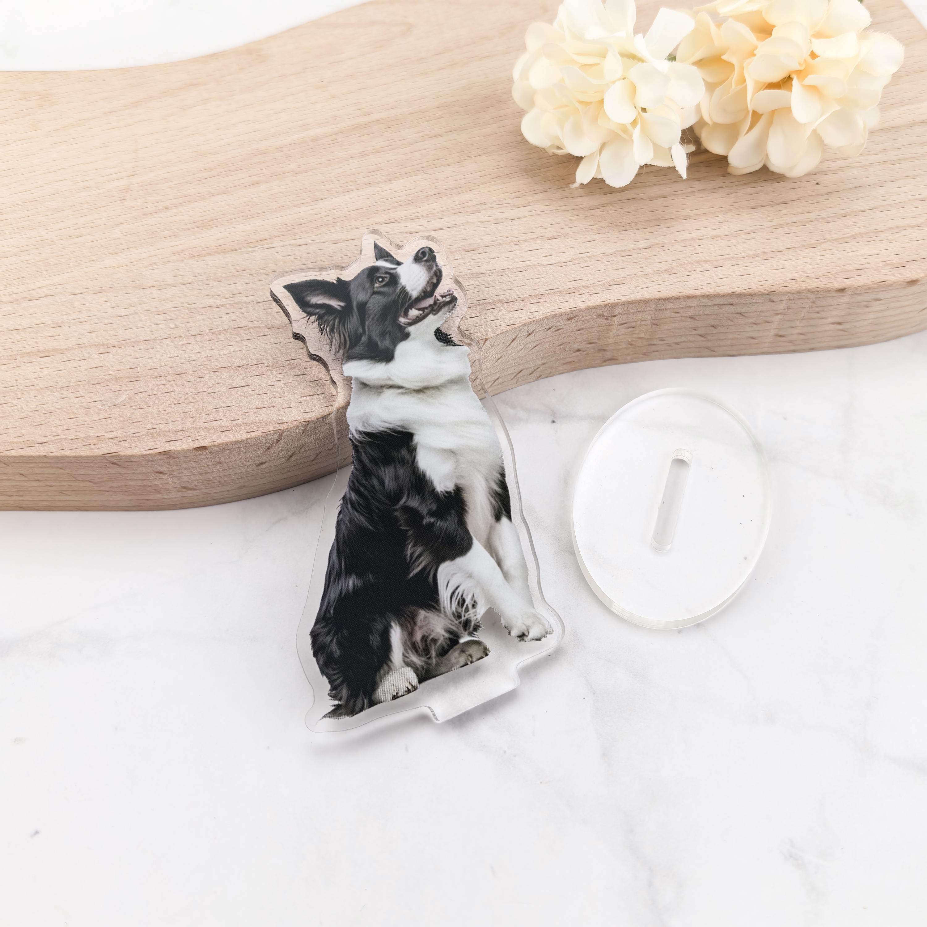 Custom Pet Photo Acrylic Standee, Personalized Dog Cat Portrait - Etsy