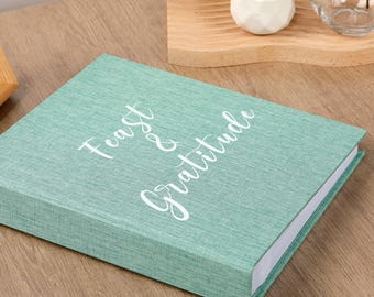 Custom Linen Keepsake Book | Large Slip-In Memory for Wedding & Travel