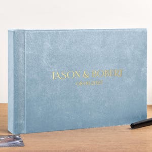 Personalized Wedding Guest Book | Instax & Polaroid Album | Custom Photo Booth Book for 2x6 4x6 | Sign-In Book for Wedding