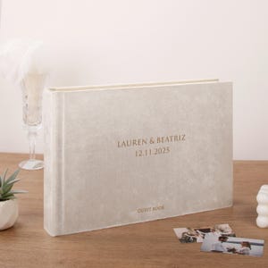 Wedding Guest Book Alternative | Sign In Book | Personalized Photo Album for all Photo Sizes | Photo Booth Book for 2x6 and 4x6 Photos
