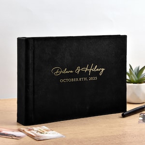 Wedding Guest Book | Instax Mini Album | Sign in Book for all Instant Film Sizes | Personalized Photo Booth Book  2x6 Photos