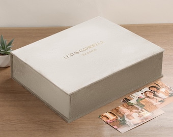 Custom Memory Storage Box, Personalized Keepsake Box, Handmade Storage Gift
