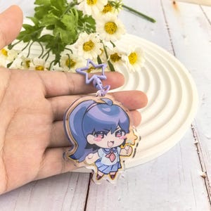 Acryl Schlüsselbund, benutzerdefinierte Anime Schlüsselbund, personalisierte Geschenk, Anime Geschenk, Harz Schlüsselbund, Foto angepasst