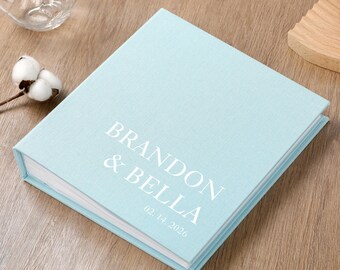 Custom Handmade Linen Photo Album – 4x6 Slip-In, Travel Keepsake